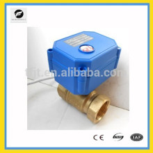 CWX15N 3/4" NPT/BSP DC12V Brass mini motorized ball valve for irrigation equipment,drinking water equipment